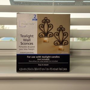 🕯 Tealight wall sconces